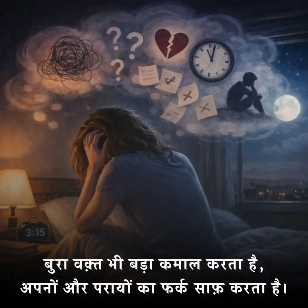 ⛈️ Bura Waqt Shayari 2 Lines