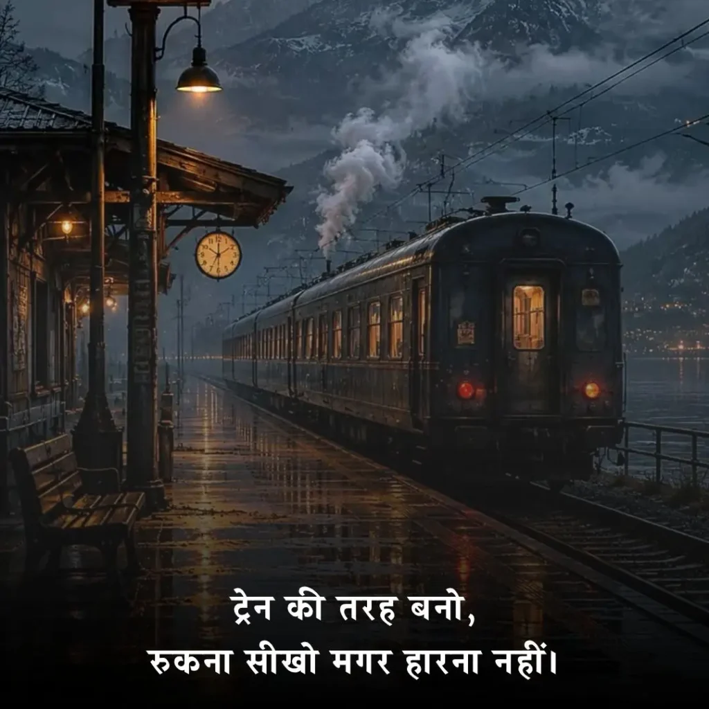 ✨ Motivational Train Safar Shayari