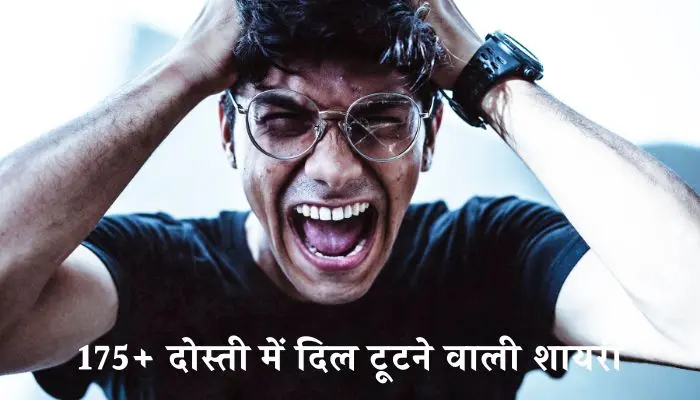 दोस्ती में दिल टूटने वाली शायरी