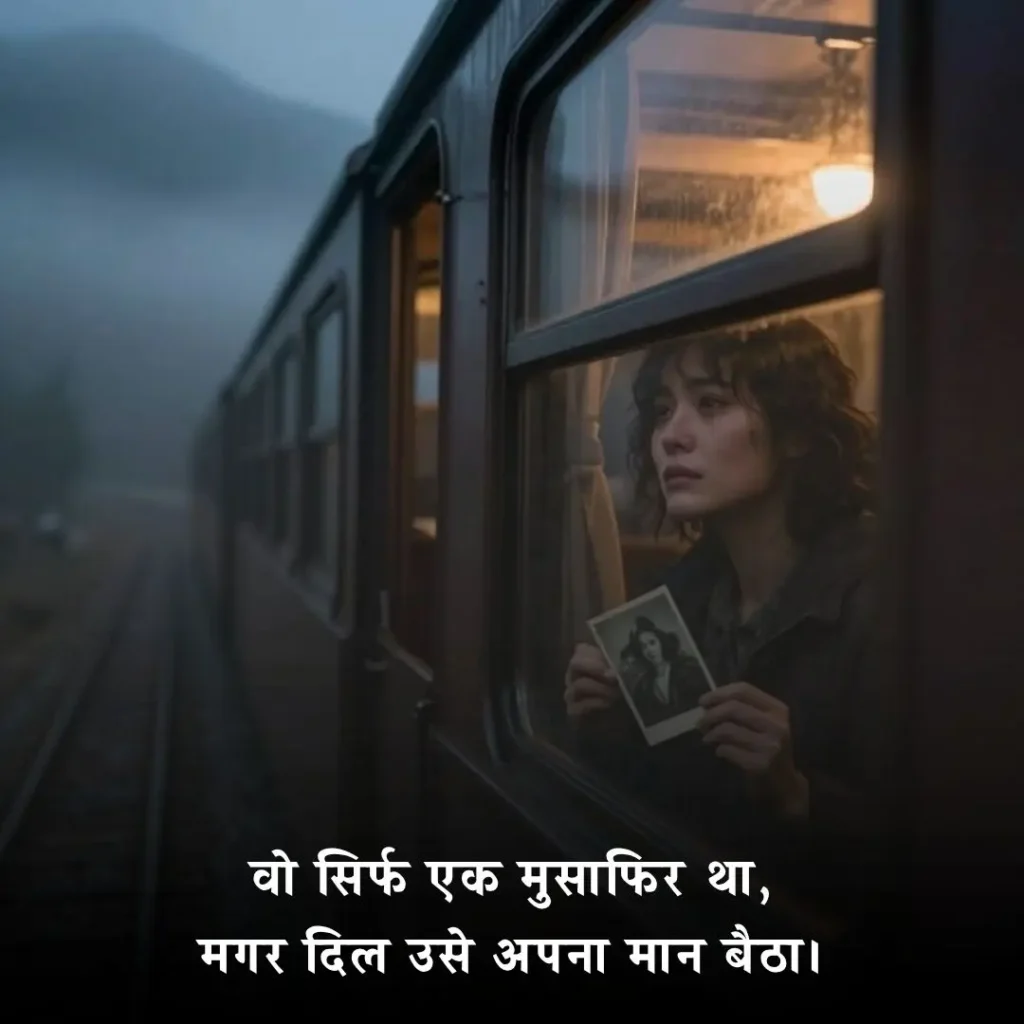 💔 इमोशनल ट्रेन सफर पर शायरी