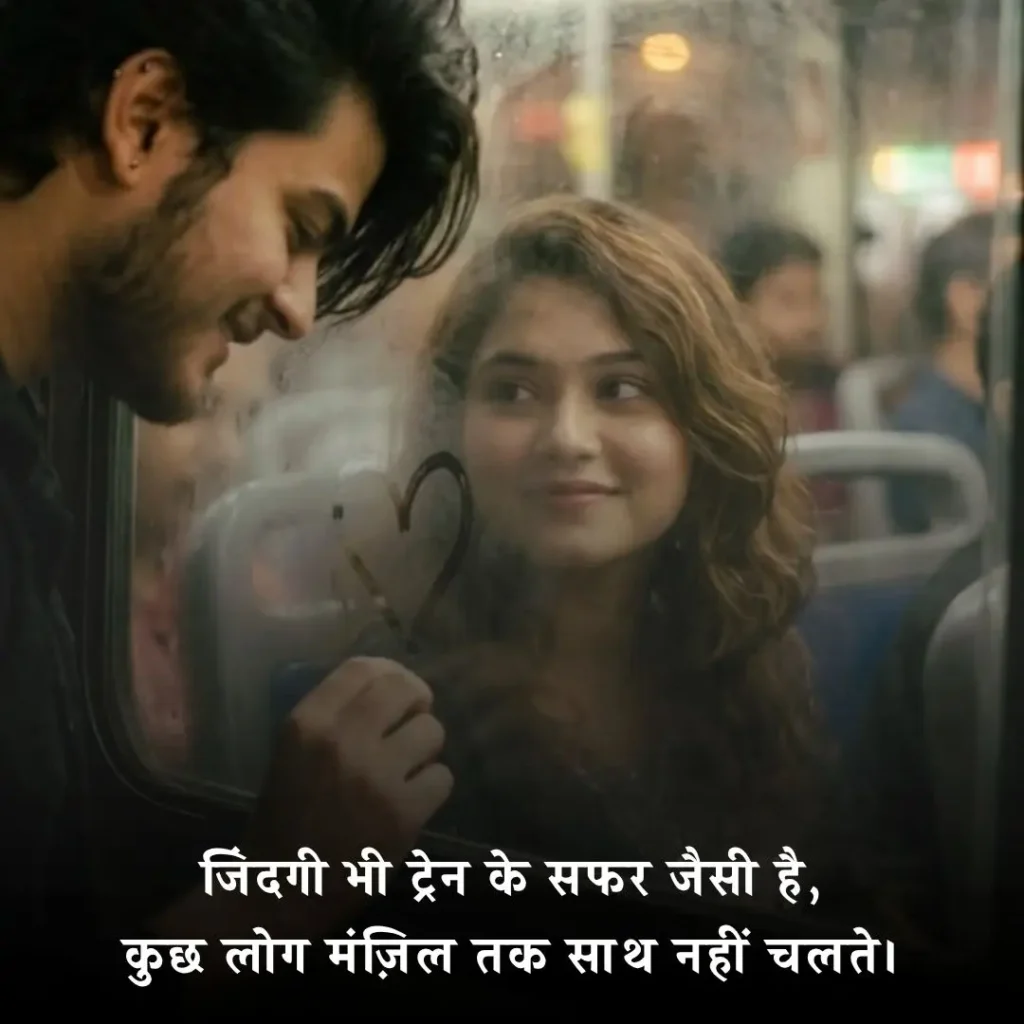 🌙 जिंदगी और ट्रेन सफर शायरी