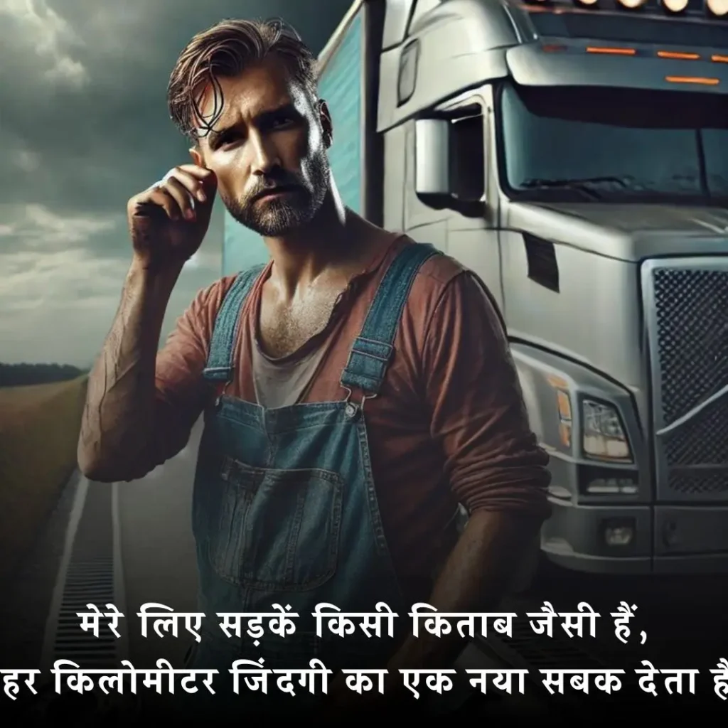 🚚 ट्रक ड्राइवर के लिए शायरी
